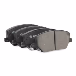BOSCH 0 986 424 855 Brake pad set Low-Metallic with integrated wear warning contact JEEP: Compass