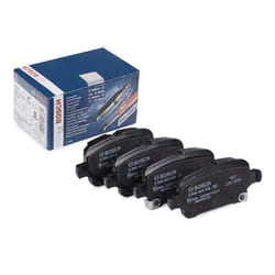 BOSCH 0 986 424 839 Brake pad set Low-Metallic with integrated wear sensor VAUXHALL: Astra Mk7, Astra Mk7 Kombi, OPEL: Astra K Hatchback