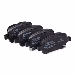 BOSCH 0 986 424 839 Brake pad set Low-Metallic with integrated wear sensor VAUXHALL: Astra Mk7, Astra Mk7 Kombi, OPEL: Astra K Hatchback