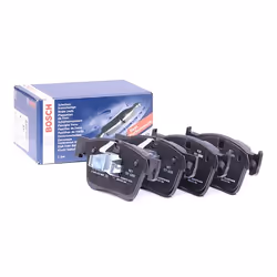 Brake pad set; BOSCH; Low-Metallic; for PEUGEOT, VAUXHALL, CITROËN, DS, OPEL; 1623162380, 1636925480, 1678168480, 1636925480, ...