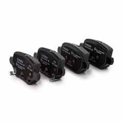 BOSCH 0 986 424 895 Brake pad set Low-Metallic with acoustic wear warning with anti-squeak plate, with mounting manual VAUXHALL: Mokka / Mokka X