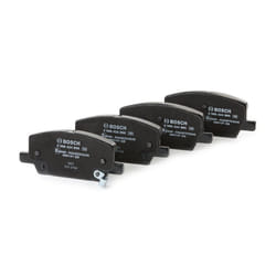 BOSCH 0 986 424 896 Brake pad set Low-Metallic with integrated wear sensor with anti-squeak plate, with mounting manual VAUXHALL: Mokka / Mokka X