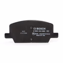 BOSCH 0 986 424 896 Brake pad set Low-Metallic with integrated wear sensor with anti-squeak plate, with mounting manual VAUXHALL: Mokka / Mokka X