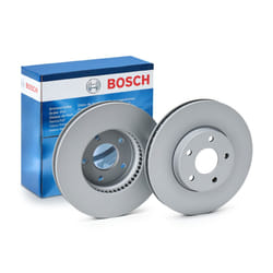 BOSCH Brake disc FORD: Focus Mk4 Hatchback, Focus Mk4 Turnier 27mm 5 108mm Vented Coated High-carbon 0 986 479 F81 2305503 Brake rotor, Brake discs