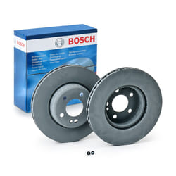 BOSCH Brake disc MERCEDES-BENZ: C-Class Saloon, E-Class Saloon, C-Class Coupe 28mm 5 112mm two-part brake disc, Vented Coated High-carbon 0004212512