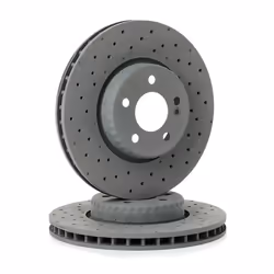 Brake disc; BOSCH; 318 30 5 112 Perforated, two-part brake disc, Vented Coated High-carbon; for MERCEDES-BENZ; 0004212112, 42 ...