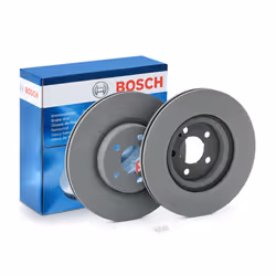 Brake disc; BOSCH; 320 24 5 112 two-part brake disc, Vented Coated High-carbon; for MERCEDES-BENZ; 0004230712, A0004230712