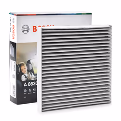 Pollen filter; BOSCH; Activated Carbon Filter, Particulate filter (PM 2.5), with anti-allergic effect, with fungicidal effect ...