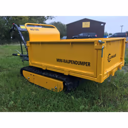 Mini Dumper Tracked Power Barrow 500KG Lumag MD500 drop side cargo box