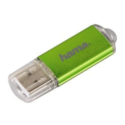 Hama Laeta 64GB USB flash drive USB Type-A 2.0 Green, Transparent