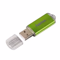 Hama Laeta 64GB USB flash drive USB Type-A 2.0 Green, Transparent