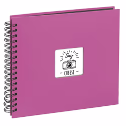 Hama 4047443167477, Pink, 100 sheets, 10 x 15, Spiral binding, Black, 280 mm