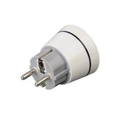Hama 00121991 power plug adapter Type F Type G (UK) White