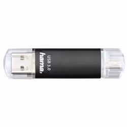 Hama Laeta Twin USB Flash Drive, USB 3.0, 128 GB, 40 MB/s, black - Additional view 2