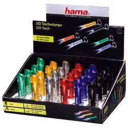 Hama 2in1, Hand flashlight, Black, Blue, Gold, Green, Red, Silver, LED, 3 lamp(s), 4 lm, White