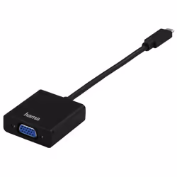 Hama USB-C/VGA USB graphics adapter 1920 x 1080 pixels Black