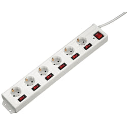 Hama 137239 power extension 1.4 m 6 AC outlet(s) Indoor White