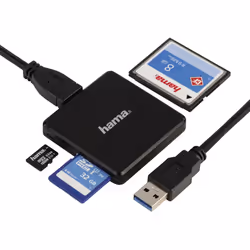 Hama 00124156 card reader USB 3.2 Gen 1 (3.1 Gen 1) Type-A Black - Additional view 6