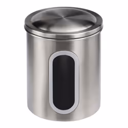 Hama 00111239, Canister, Round, Stainless steel, Stainless steel, 130 mm, 130 mm