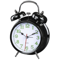 Hama Nostalgia Quartz alarm clock Black