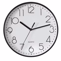 Hama PG-220 Quartz clock Circle Black, White