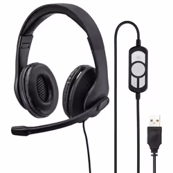 Hama HS-USB300, Wired, Gaming, 20 - 20000 Hz, Headset, Black