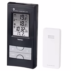 Hama EWS-165, Black, Hygrometer, Thermometer, Hygrometer, 25 - 99%, 25 - 99%, -20 - 60 °C