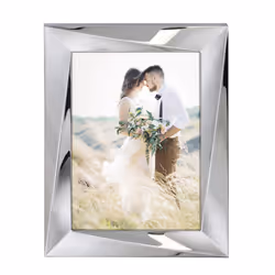 Hama Romance, Single picture frame, Metal, Silver, Table, Wall, 13 x 18 cm, Rectangular