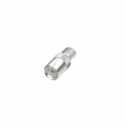 Hama 00205224, F, Coax, Female, Female, Silver, Metal