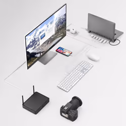 Hama 00200103 laptop dock/port replicator USB 3.2 Gen 1 (3.1 Gen 1) Type-C Grey - Additional view 4
