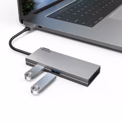 Hama 00200110 laptop dock/port replicator USB 3.2 Gen 1 (3.1 Gen 1) Type-C Grey - Additional view 4