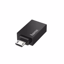 Hama 00200307, Micro-USB, USB Type-A, Black