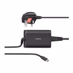 Hama Universal USB-C Notebook PSU. UK Cable. Power Delivery (PD). 5-20V/65W High-quality workmanship. p ...