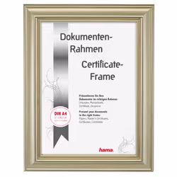Hama Lobby, Single picture frame, Glass, Polystyrene (PS), Gold, Table, Wall, 15 x 20 cm, Rectangular