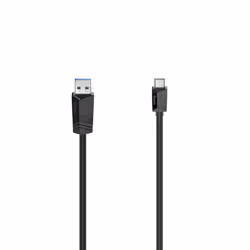 Hama 00200651, 0.75 m, USB C, USB A, USB 3.2 Gen 1 (3.1 Gen 1), 5 Gbit/s, Black