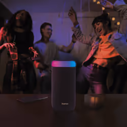 Hama Shine 2.0 Stereo portable speaker Black 30 W