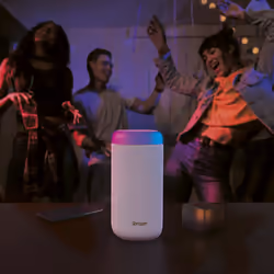 Hama Shine 2.0 Stereo portable speaker White 30 W