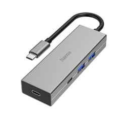 Hama 00200136 interface hub USB 3.2 Gen 1 (3.1 Gen 1) Type-A + Type-C 5000 Mbit/s Grey