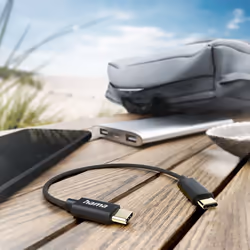 Hama 00201604 USB cable USB 2.0 0.2 m USB C Black