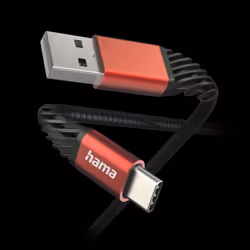 Hama Extreme USB cable USB 2.0 1.5 m USB A USB C Black, Red