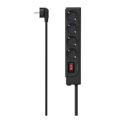 Hama 00223166 power extension 1.5 m 4 AC outlet(s) Indoor Black