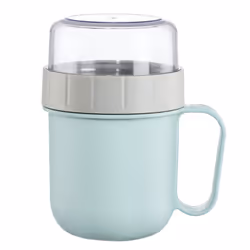 Hama 00181582, Lunch container, Adolescence, Blue, Grey, Transparent, Acrylonitrile butadiene styrene (ABS), Polypropylene (P ...