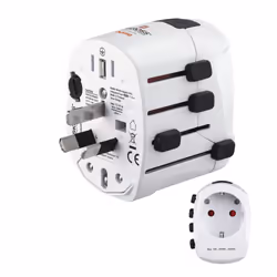 Hama World Travel Pro power plug adapter Universal White