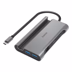 Multiport - this USB-C hub delivers what it promises. With 7 different connection options. packed into a compact. desk-friend ...