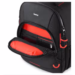 Hama Ohio Backpack Black, Red - Additional view 5