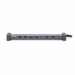 Hama Connect2Office Basic, Wired, USB 3.2 Gen 1 (3.1 Gen 1) Type-C, 100 W, 10,100,1000 Mbit/s, Anthracite, Grey, 5 Gbit/s