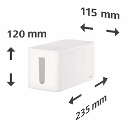 Hama Mini Desk/Floor Cable box White - Additional view 3
