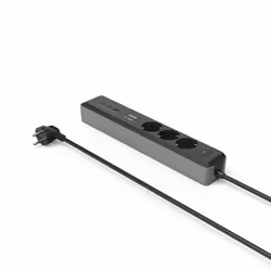 Hama 00223192 power extension 1.4 m 3 AC outlet(s) Indoor Black, Grey