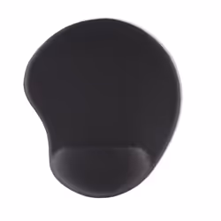 Hama 00126855, Black, Monochromatic, Memory foam, Polyurethane, Styrene-Butadiene (SBR), Wrist rest