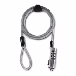 Hama Nano, 1.8 m, Nano, Combination lock, Plastic, Stainless steel, Stainless steel